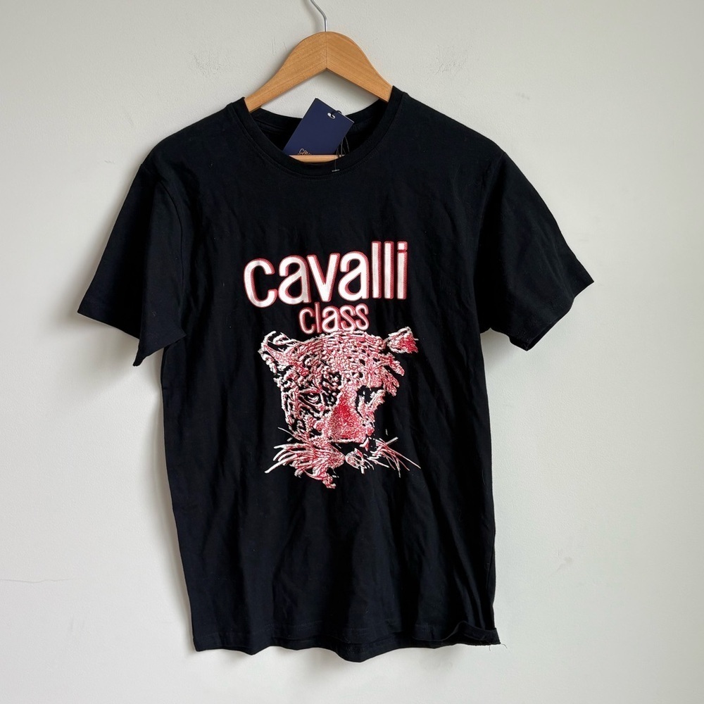 Men's Cavalli Class Short Sleeve Tee Men's Medium NEW - Picture 2 of 4
